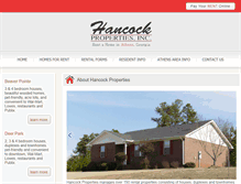 Tablet Screenshot of hancockpropertiesinc.com